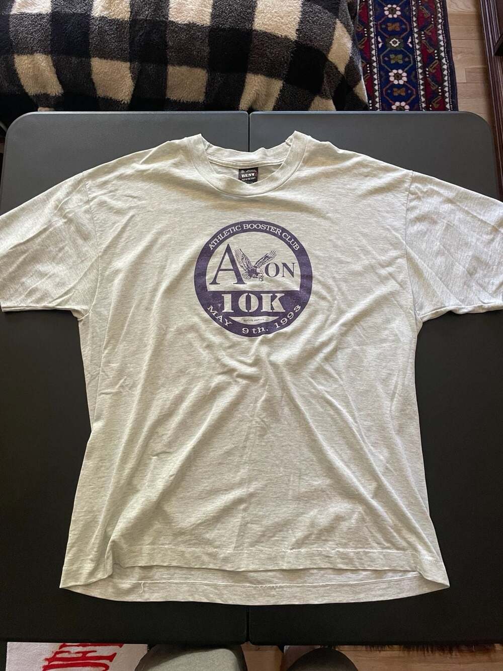 Vintage 1993 Avon 10K Athletic Booster Club T-Shirt XL Fruit of the Loom Best